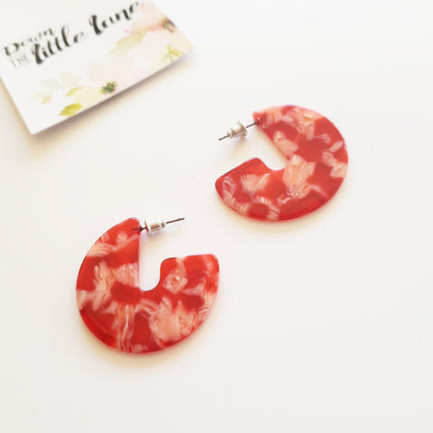 "Side Statement Studs" - Choose your Colour - Down The Little Lane