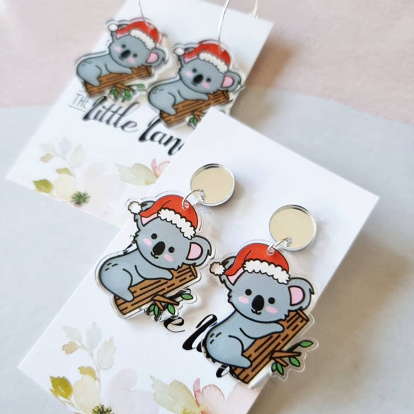 Christmas Koala in silver